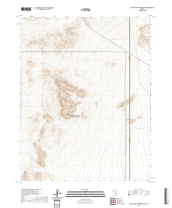White Blotch Springs NW topographic map thumbnail