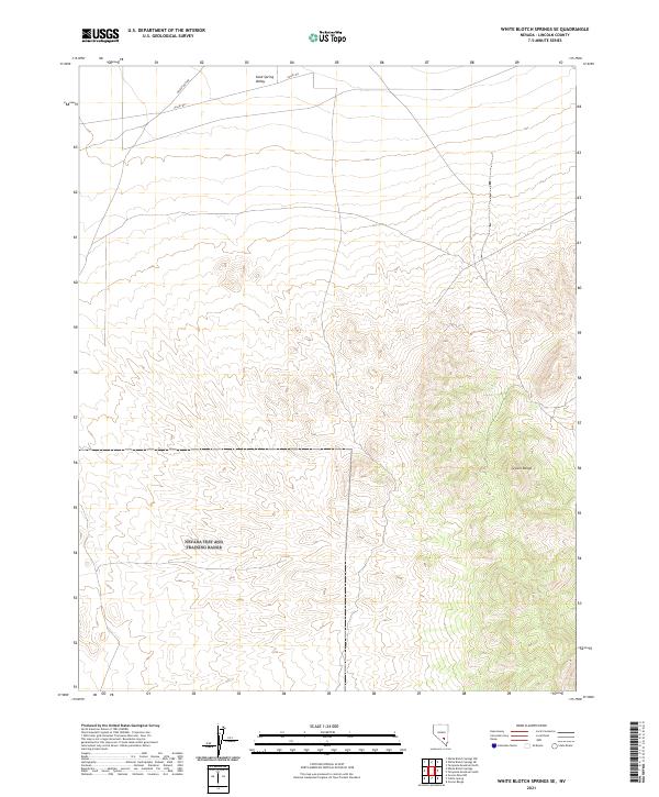 White Blotch Springs SE topographic map thumbnail