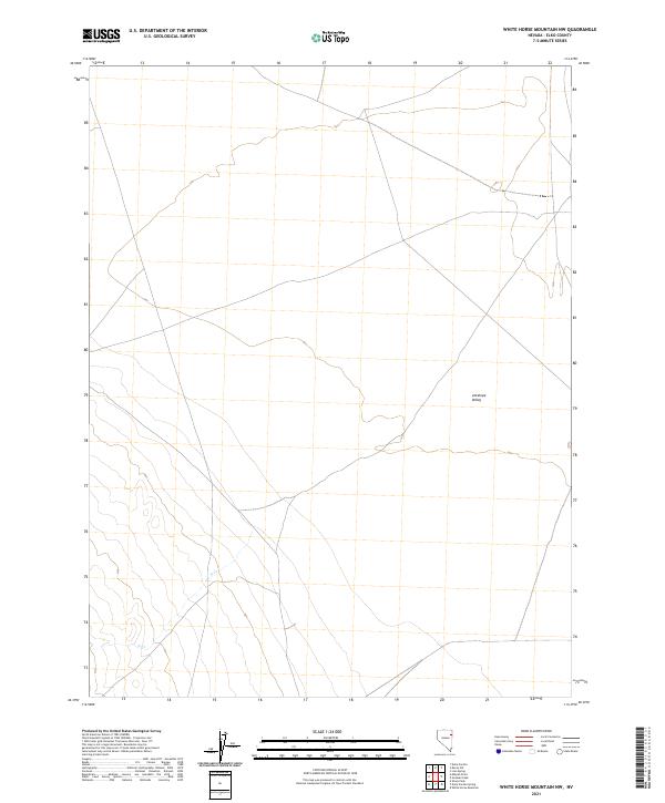 White Horse Mountain NW topographic map thumbnail