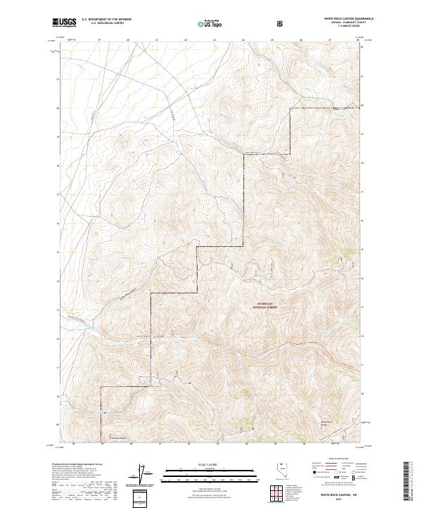 White Rock Canyon 2021 topographic map thumbnail