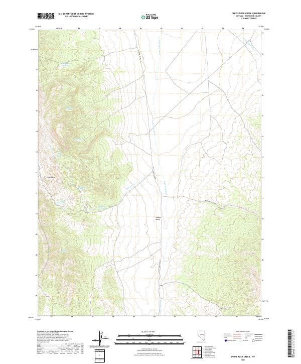 White Rock Creek topographic map thumbnail