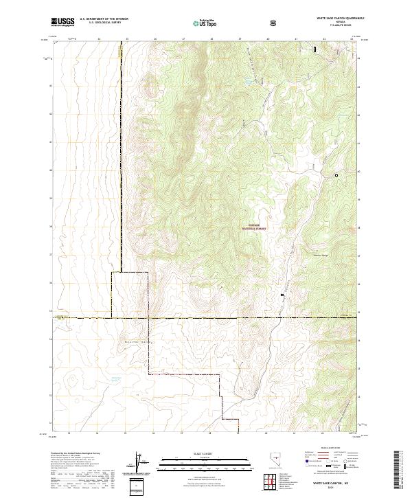 White Sage Canyon topographic map thumbnail