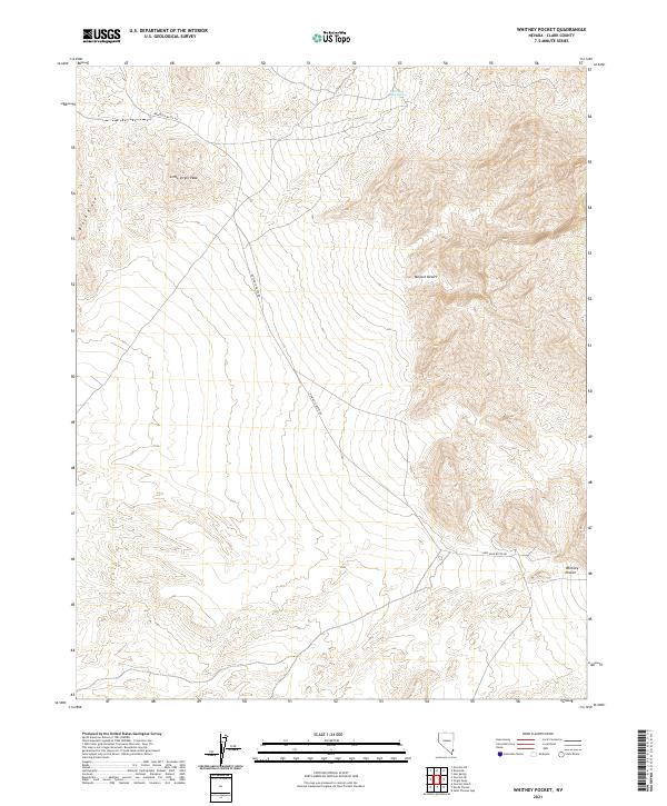 Whitney Pocket 2021 topographic map thumbnail