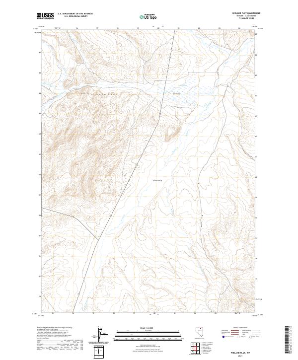 Wieland Flat 2021 topographic map thumbnail
