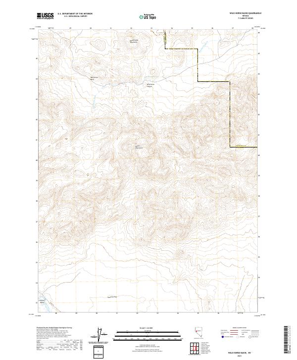 Wild Horse Basin topographic map thumbnail