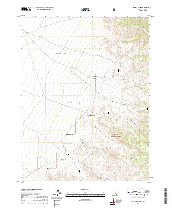 Wildcat Canyon 2021 topographic map thumbnail