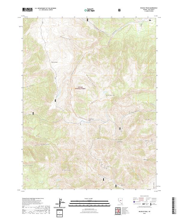 Wildcat Peak 2021 topographic map thumbnail