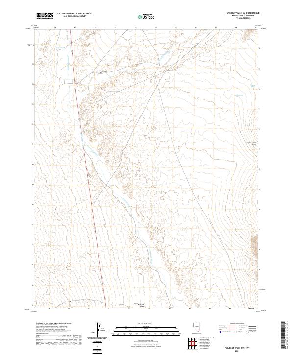 Wildcat Wash NW 2021 topographic map thumbnail