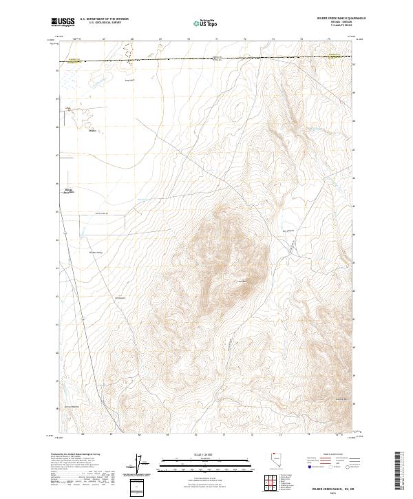 Wilder Creek Ranch topographic map thumbnail