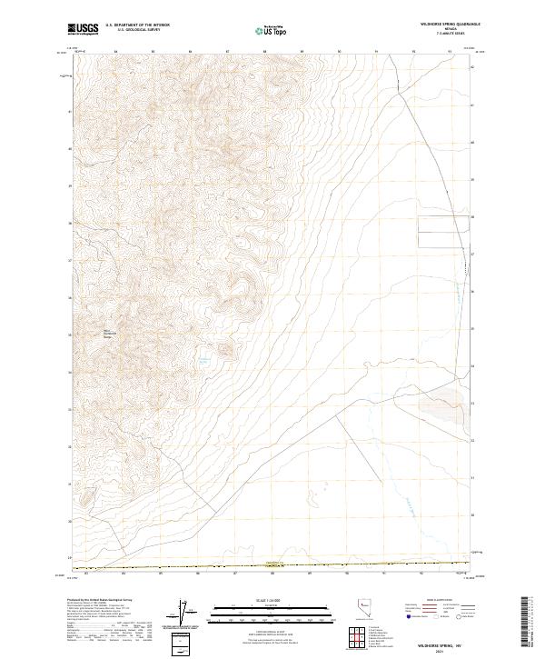 Wildhorse Spring 2021 topographic map thumbnail