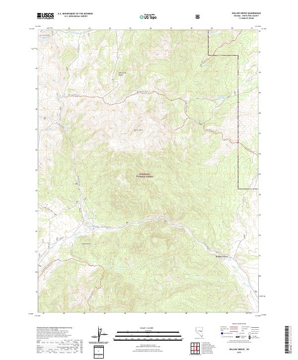 Willow Grove 2021 topographic map thumbnail