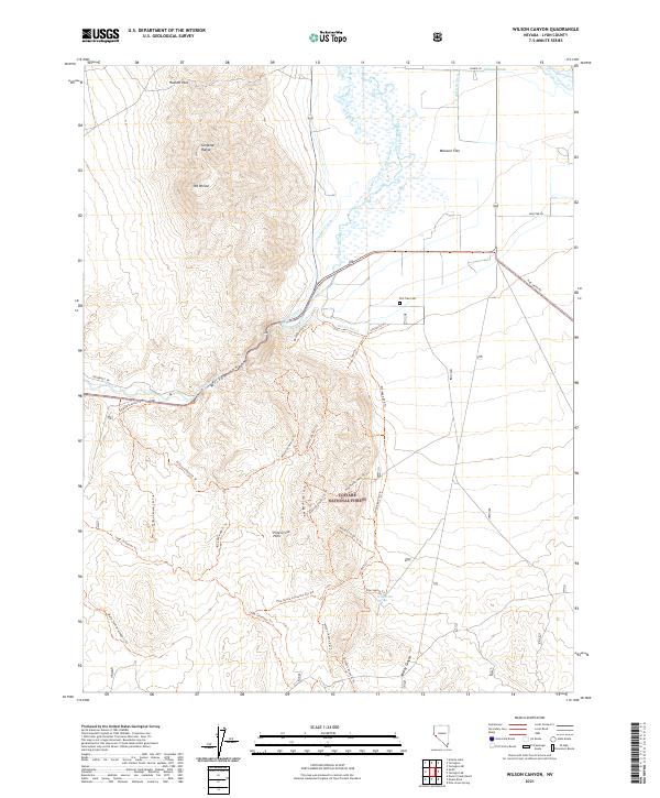 Wilson Canyon 2021 topographic map thumbnail