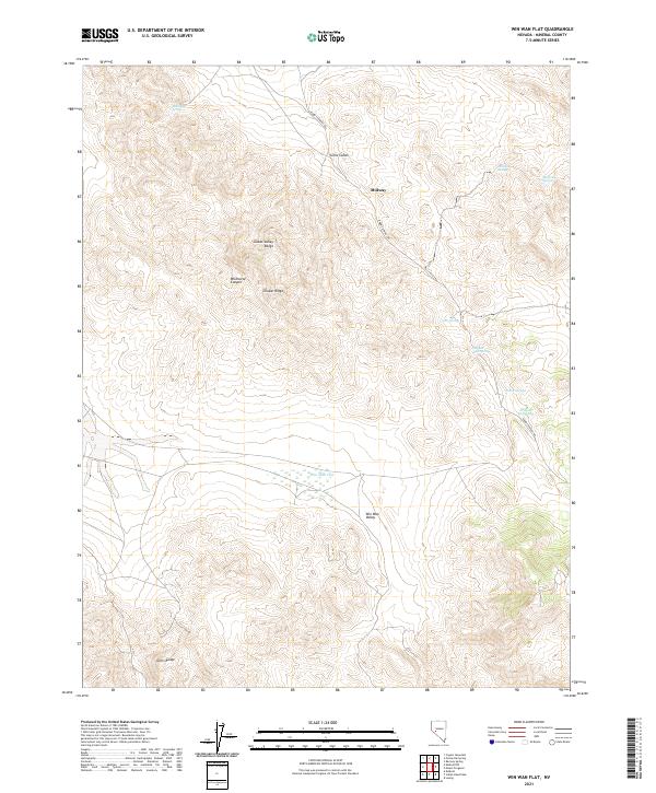Win Wan Flat 2021 topographic map thumbnail