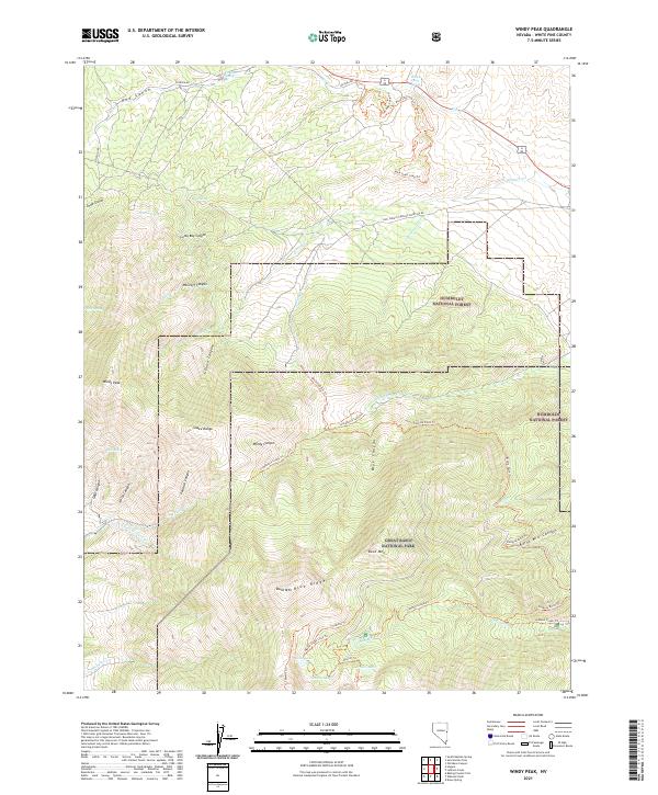 Windy Peak 2021 topographic map thumbnail