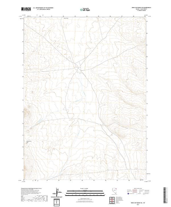 Wine Cup Ranch SE topographic map thumbnail