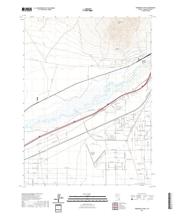 Winnemucca West topographic map thumbnail