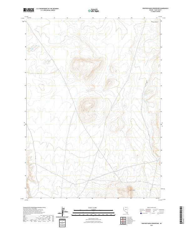 Winters Ranch Reservoir topographic map thumbnail
