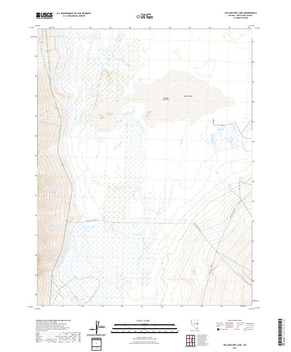 Yelland Dry Lake topographic map thumbnail