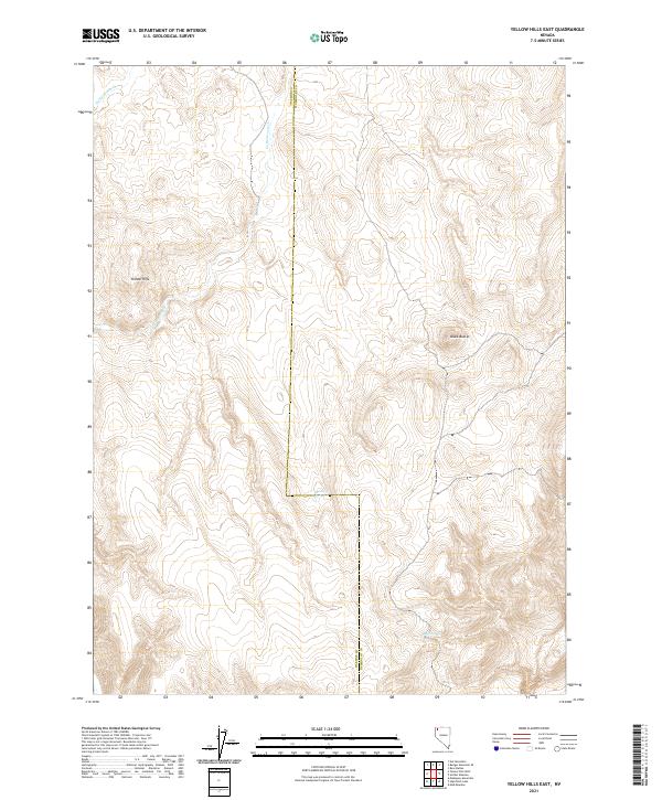 Yellow Hills East topographic map thumbnail
