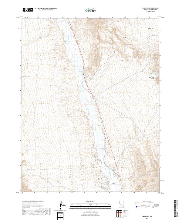 Ash Springs topographic map thumbnail