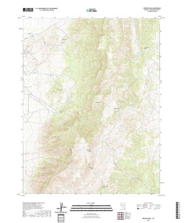 Brown Knoll topographic map thumbnail