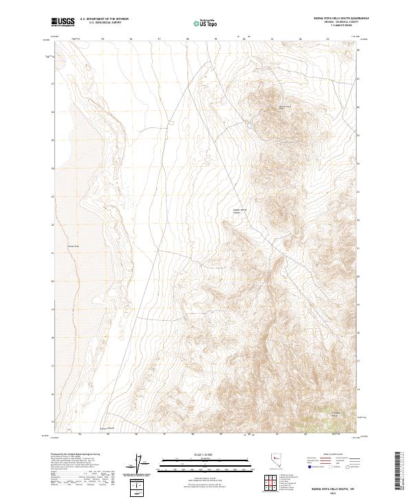 Buena Vista Hills South topographic map thumbnail