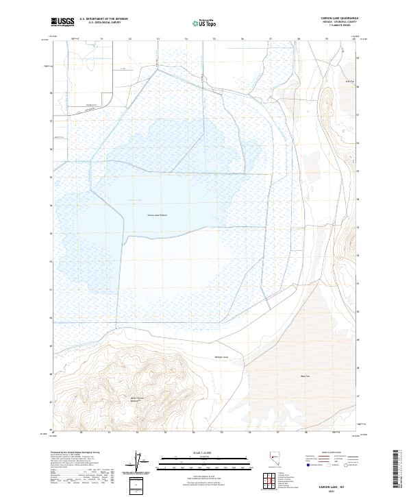 Carson Lake topographic map thumbnail