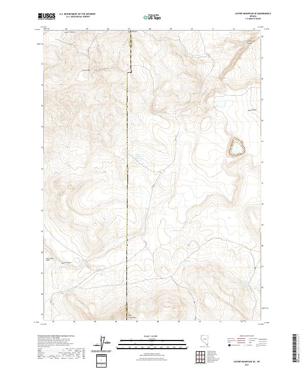 Catnip Mountain SE topographic map thumbnail