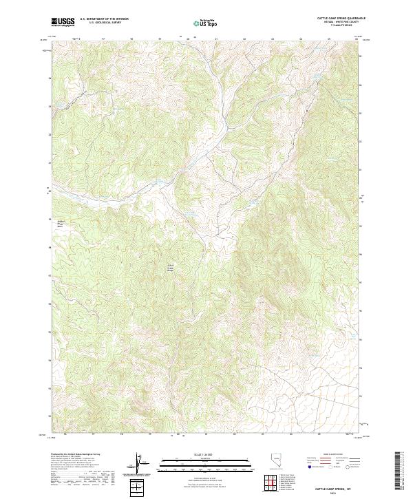 Cattle Camp Spring topographic map thumbnail