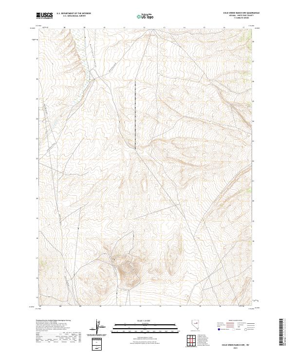Cold Creek Ranch NW topographic map thumbnail