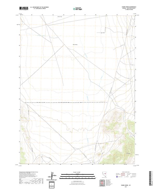 Combs Creek topographic map thumbnail