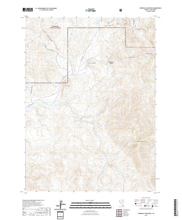 Cornwall Mountain topographic map thumbnail