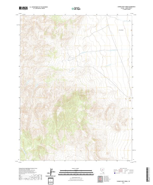 Cowboy Rest Creek topographic map thumbnail