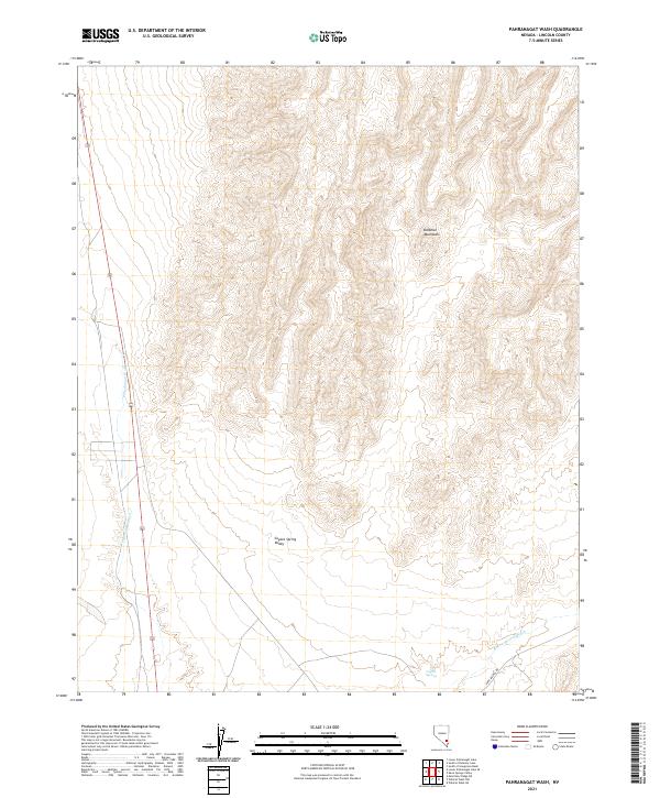 Pahranagat Wash topographic map thumbnail