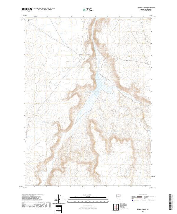 Desert Ranch topographic map thumbnail