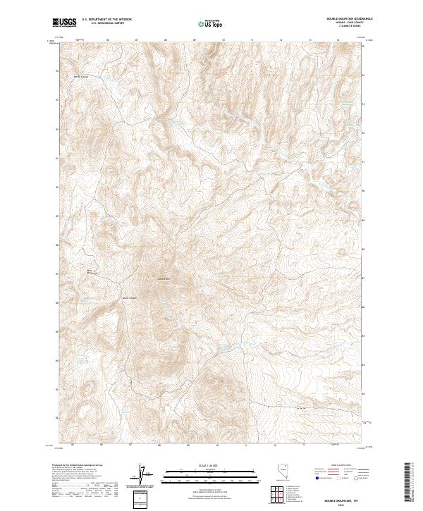Double Mountain 2021 topographic map thumbnail
