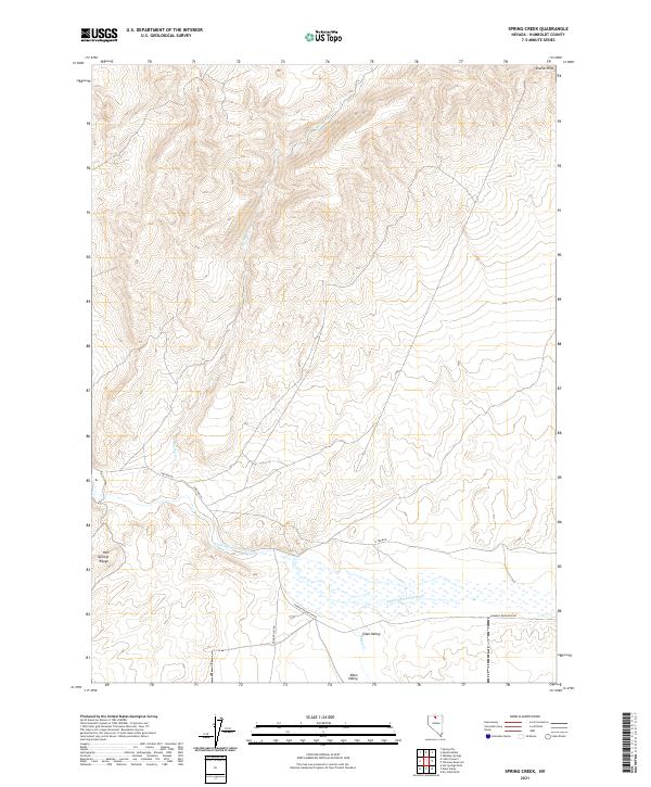 Spring Creek 2021 topographic map thumbnail