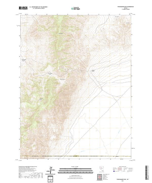 Fencemaker Pass 2021 topographic map thumbnail