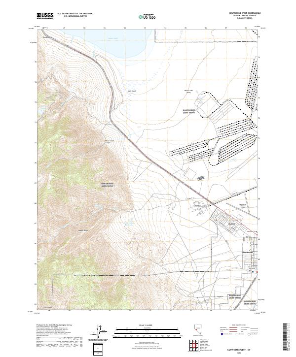 Hawthorne West 2021 topographic map thumbnail