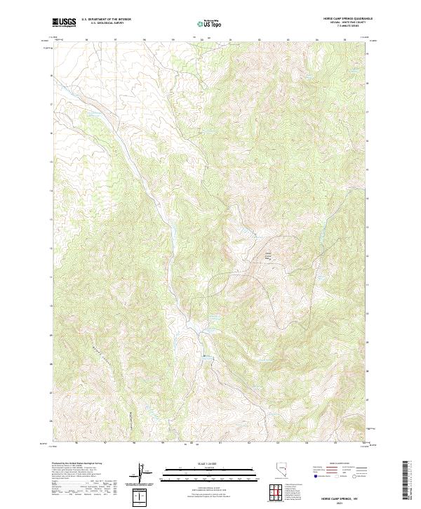 Horse Camp Springs topographic map thumbnail