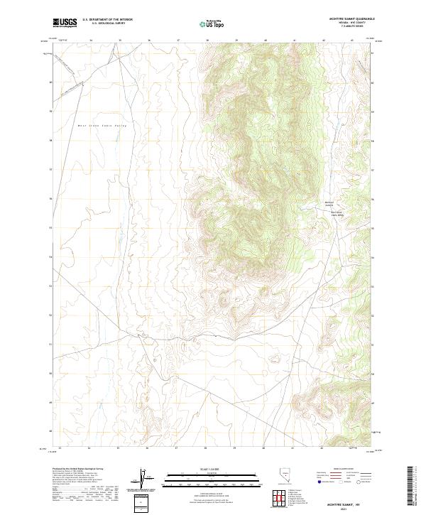 McIntyre Summit 2021 topographic map thumbnail