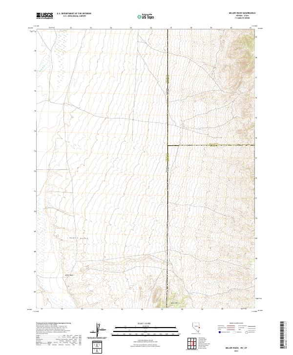 Miller Wash 2021 topographic map thumbnail