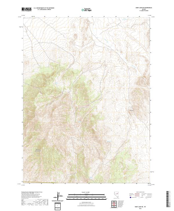 Ruby Lake NE 2021 topographic map thumbnail