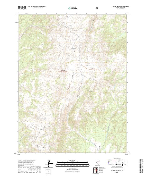 Savory Mountain topographic map thumbnail