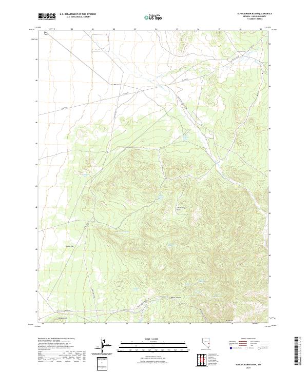 Schoolmarm Basin 2021 topographic map thumbnail