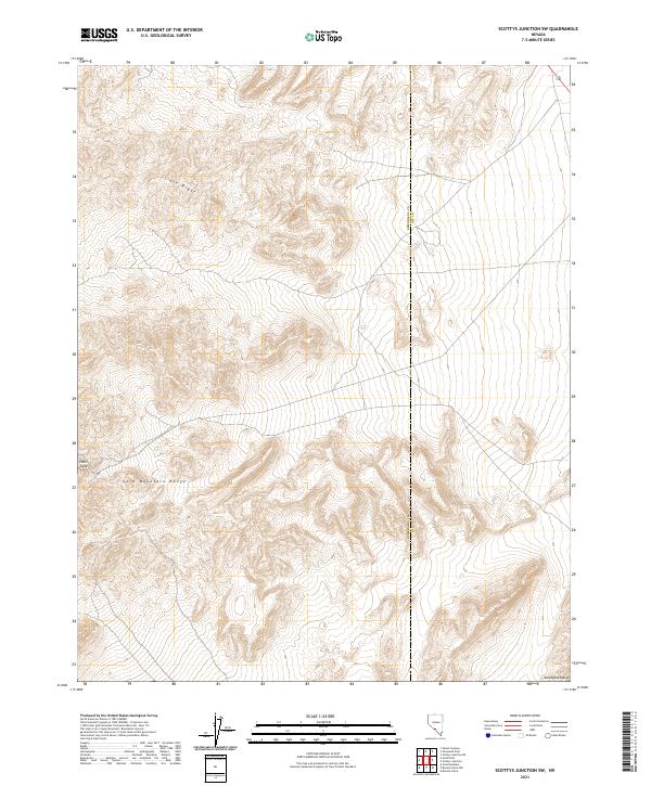 Scottys Junction SW topographic map thumbnail