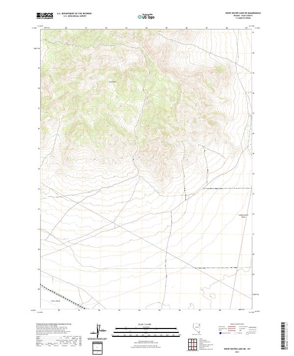 Snow Water Lake NE topographic map thumbnail