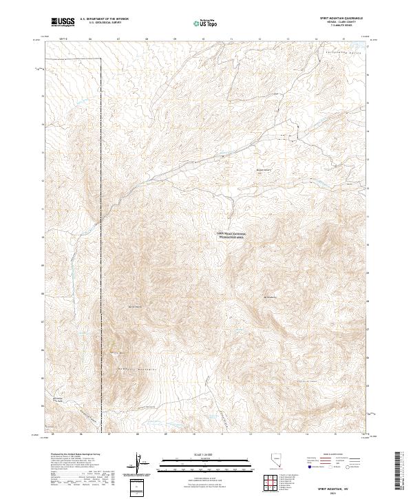 Spirit Mountain 2021 topographic map thumbnail