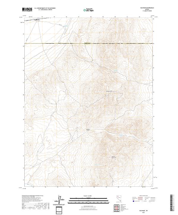 Sulphur 2021 topographic map thumbnail