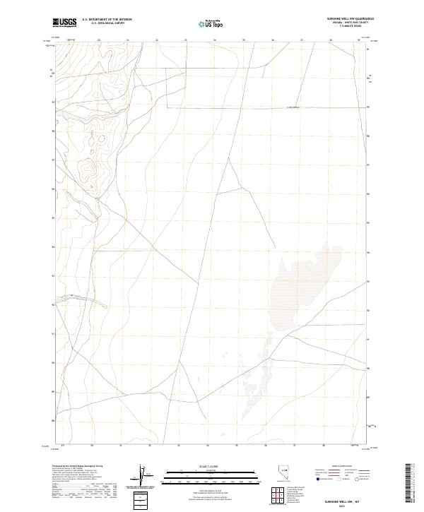 Sunshine Well NW 2021 topographic map thumbnail